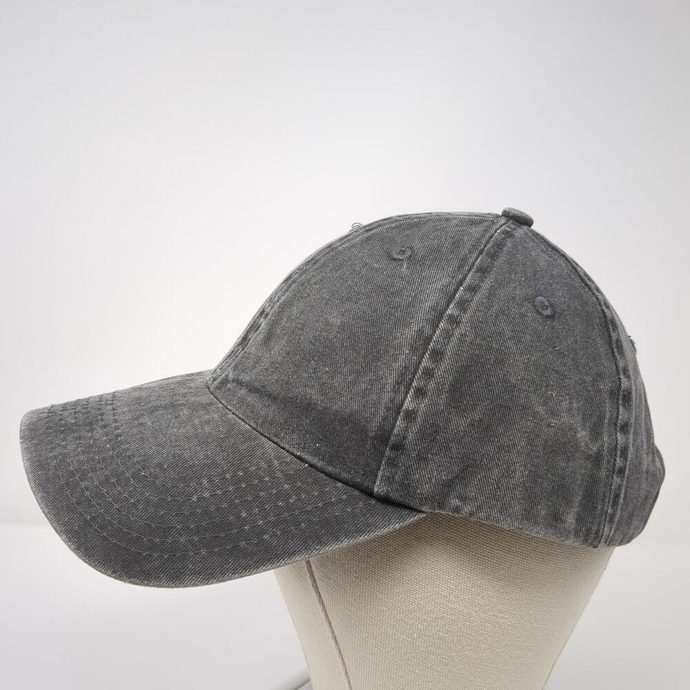 Nice Slideback Baseball Hat Solid Gray One Size A… - image 3